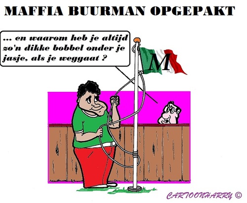 Cartoon: Maffia Buurman (medium) by cartoonharry tagged buurman,check,buren,holland,italie,maffia