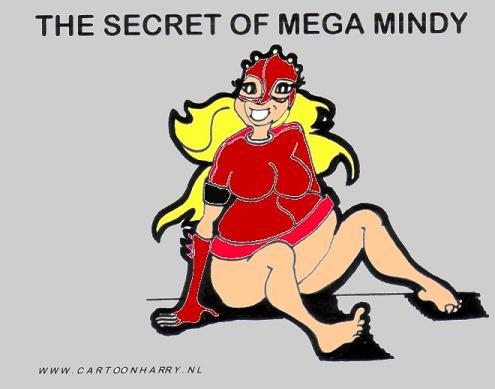 Cartoon: Mega Mindys Secret (medium) by cartoonharry tagged kids,tv,mega,mindy,secret