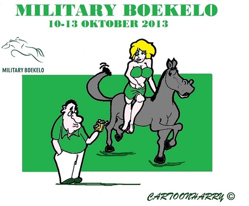 Cartoon: Military2013 (medium) by cartoonharry tagged nederland,boekelo,military2013
