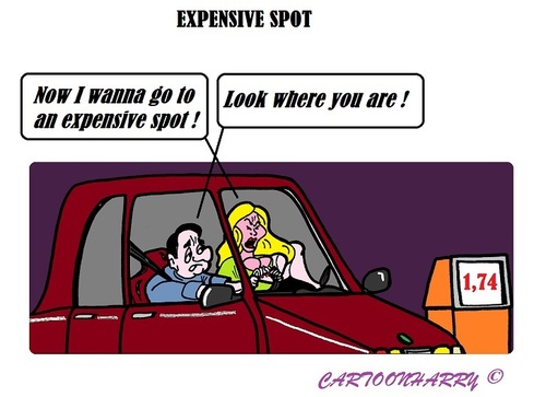 Cartoon: Money (medium) by cartoonharry tagged car,gasoline,money,expensive,spot