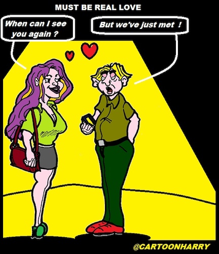 Cartoon: Must be Love (medium) by cartoonharry tagged love,liebe