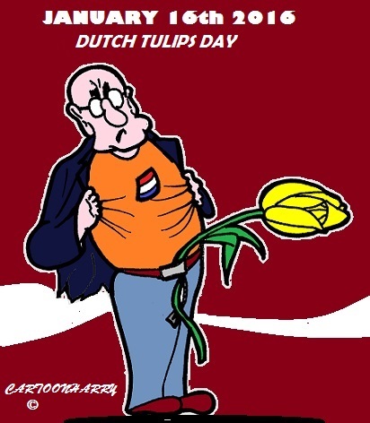 Cartoon: National Tulips Day (medium) by cartoonharry tagged holland,tulips,tulipsday,2016