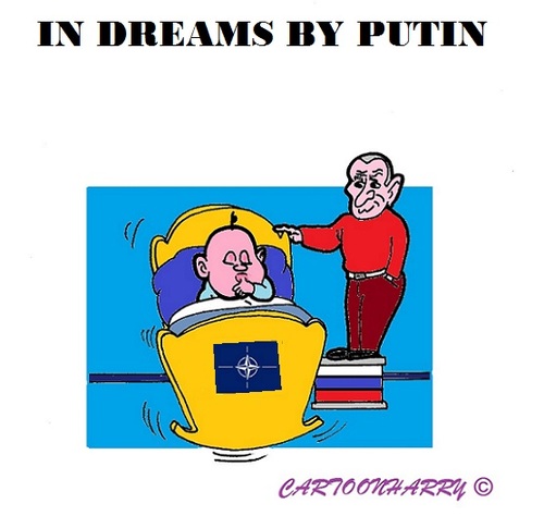 Cartoon: NATO and Putin (medium) by cartoonharry tagged g7,nato,russia,putin