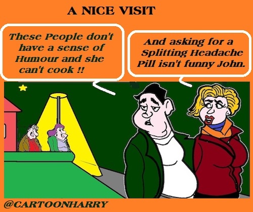 Cartoon: Nice Visit (medium) by cartoonharry tagged visit,cartoonharry