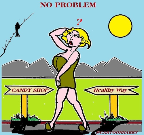 Cartoon: No (medium) by cartoonharry tagged problem,cartoonharry