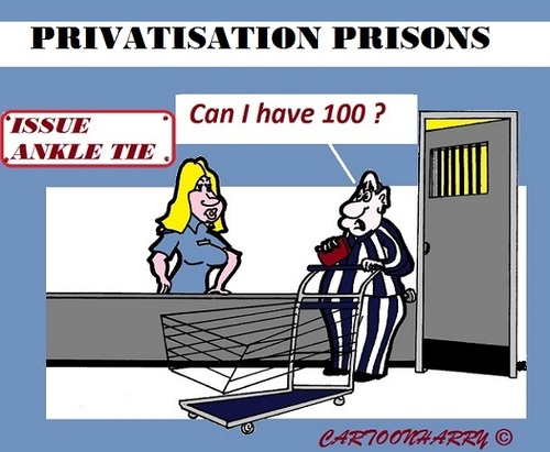Cartoon: Privatisation Dutch Prisons (medium) by cartoonharry tagged prison,prisonner,holland,privatisation,ankleties,cartoons,cartoonists,cartoonharry,dutch,toonpool