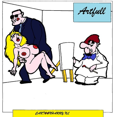 Cartoon: Protection (medium) by cartoonharry tagged arts,girls,nude,cartoonharry,dutch,cartoonist,toonpool