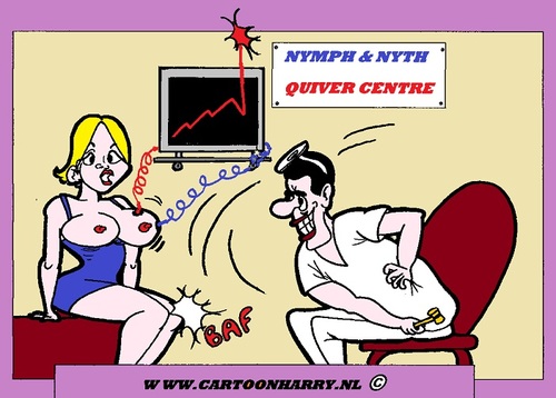 Cartoon: Quivercentre (medium) by cartoonharry tagged girls,nude,erotic,man,cartoonist,cartoonharry,dutch,boobs,curves,toonpool,quivercentre