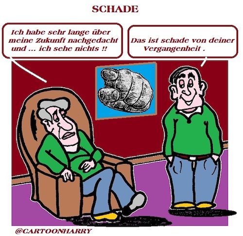 Cartoon: Schade (medium) by cartoonharry tagged schade,cartoonharry