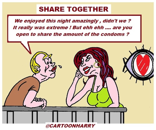 Cartoon: Share Together (medium) by cartoonharry tagged together,cartoonharry