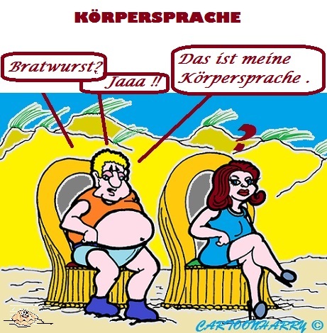 Cartoon: Strand Problem (medium) by cartoonharry tagged problem,strand,körper,sprache