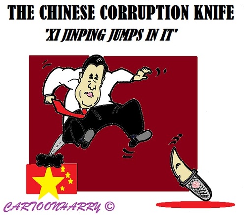 Cartoon: Suicide Xi Jinping (medium) by cartoonharry tagged china,corruption,xijinping