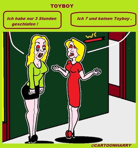 Cartoon: Toyboy (medium) by cartoonharry tagged toyboy,schläfrich