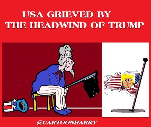 Cartoon: Trump (medium) by cartoonharry tagged trump,cartoonharry