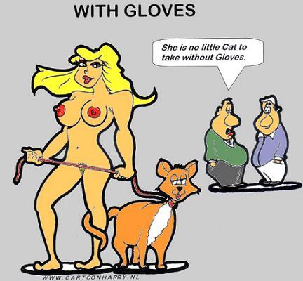 Cartoon: With Gloves (medium) by cartoonharry tagged cartoonharry,girl,girls,nude,naked,cartoon