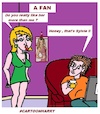 Cartoon: A Fan (small) by cartoonharry tagged fan,cartoonharry,sylviemeijs