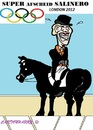Cartoon: Afscheid Super Salinero (small) by cartoonharry tagged anky,olympics2012,london,salinero,horse,finish,end,farewell,afscheid,paard,cartoon,cartoonharry,dutch,holland,toonpool