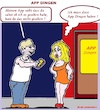 Cartoon: App Dingen (small) by cartoonharry tagged internet,apps,app,dingen