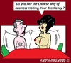 Cartoon: Chinese Business (small) by cartoonharry tagged business,china,chinese,sambal,bed,sex,cartoon,cartoonist,cartoonharry,dutch,toonpool