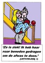 Cartoon: De Afwas (small) by cartoonharry tagged afwas,trap,ziek,cartoon,cartoonist,cartoonharry,dutch,toonpool