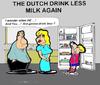 Cartoon: Drinking Less Milk (small) by cartoonharry tagged cartoon,cartoonharry,milk,drink