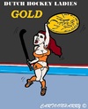 Cartoon: Dutch Hockey Ladies (small) by cartoonharry tagged dutch hockey gold ladies cartoon cartoonist cartoonharry toonpool