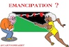 Cartoon: Emancipation (small) by cartoonharry tagged emancipation,nowadays