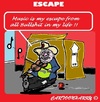 Cartoon: Escape (small) by cartoonharry tagged box,outside,escape,music,power