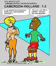 Cartoon: Eto O Is At Home (small) by cartoonharry tagged fifa cameroon holland eto dreamy dutch africa cartoonharry