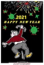 Cartoon: HAPPY CORONA YEAR (small) by cartoonharry tagged corona,happynewyear,cartoonharry