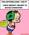 Cartoon: Helmet Test (small) by cartoonharry tagged helmet,test,holland,dutch,lightweight,baby,cartoon,cartoonist,cartoonharry,toonpool