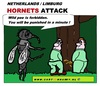 Cartoon: Hornets Attack (small) by cartoonharry tagged hornets,attack,holland,pee,wee,cartoon,cartoonharry,cartoonist,dutch,toonpool