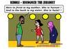 Cartoon: Jihadist (small) by cartoonharry tagged iraq,syria,jihad,jihadist,mom,sister,is,isis