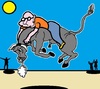 Cartoon: Jumping (small) by cartoonharry tagged jumpingjewel,bull,expression