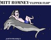 Cartoon: Mitt Romney (small) by cartoonharry tagged mittromney,mitt,romney,usa,politics,ocean,flipper,flip,flopper,flop,candidate,cartoon,cartoonist,cartoonharry,dutch,toonpool