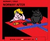 Cartoon: Norway After (small) by cartoonharry tagged norway oslo attacks idiot nightmares blackcat hangover cartoon cartoonist cartoonharry dutch toonpool