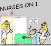 Cartoon: Nurses On One 2 (small) by cartoonharry tagged nurses,cartoonharry,funroom