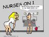 Cartoon: Nurses On One 1 (small) by cartoonharry tagged nurses,cartoonharry,heart,beat