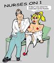 Cartoon: Nurses On One 9 (small) by cartoonharry tagged sexy,girl,nurse,pockets,cartoonharry