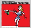 Cartoon: Ratko Mladic (small) by cartoonharry tagged mladic,ratko,muslims,prison,thehague,process,cartoon,serbia,holland,un,cartoonist,cartoonharry,dutch,srebrenica,toonpool