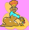 Cartoon: Rihanna (small) by cartoonharry tagged orange rihanna girls dogs cartoonharry