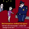 Cartoon: Stalker (small) by cartoonharry tagged kamphues,robkamphues,stalker,zwanger,agent,politie,cartoon,cartoonist,cartoonharry,holland,dutch,toonpool