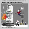Cartoon: Target 2012 During Olympics (small) by cartoonharry tagged cartoonist,holland,heineken,house,terrorists,goal,target,london,england,2012,olympics,cartoon,comic,comix,comics,artist,cool,cooler,man,men,boy,boys,drawing,bigben,toonpool,toonsup,facebook,hyves,deviantart,linkedin,buurtlink,cartoonharry,dutch