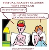Cartoon: VR Glasses (small) by cartoonharry tagged vrglasses,cartoonharry