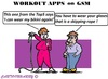 Cartoon: Workout Apps (small) by cartoonharry tagged gsm,workout,apps,farmer,wife,rope,cartoons,cartoonists,cartoonharry,dutch,toonpool