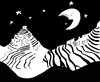 Cartoon: desert moon (small) by Dekeyser tagged landscape,night,moon,desert,comic