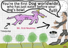 Cartoon: Dog around the Clock (small) by Vanessa tagged neutrino,einstein,science,dog,technology