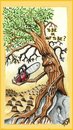 Cartoon: TO BE OR NOT TO BE (small) by joschoo tagged enviroment deforestation nature death life being pollution rain forest