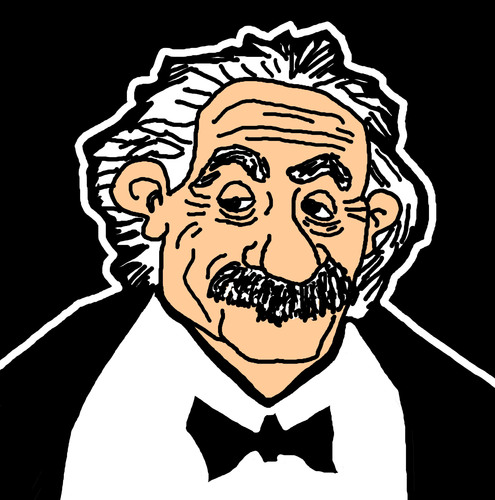 Cartoon: Albert Einstein (medium) by Pascal Kirchmair tagged physicien,physiker,relative,mc2,relativitaetstheorie,einstein,albert,restreinte,relativity,of,theory,relatividad,relativite,la,de,theorie,relativita,della,teoria,physics,fisico