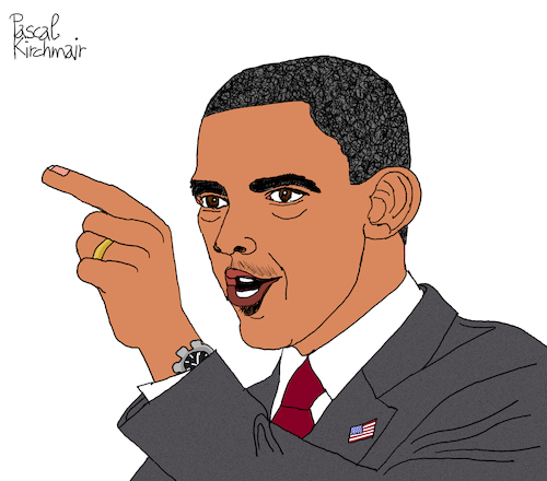 Cartoon: Barack Obama (medium) by Pascal Kirchmair tagged barack,hussein,obama,ii,usa,cartoon,caricature,karikatur,ilustracion,illustration,pascal,kirchmair,dibujo,desenho,drawing,zeichnung,disegno,ilustracao,illustrazione,illustratie,dessin,de,presse,du,jour,art,of,the,day,tekening,teckning,cartum,vineta,comica,vignetta,caricatura,humor,humour,political,portrait,retrato,ritratto,portret,porträt,chicago,illinois,hawaii,honolulu,white,house,president,präsident,weißes,haus,casa,branca,blanca,bianca,maison,blanche,presidente,united,states,amerika,eeuu,estados,unidos,etats,unis,barack,hussein,obama,ii,usa,cartoon,caricature,karikatur,ilustracion,illustration,pascal,kirchmair,dibujo,desenho,drawing,zeichnung,disegno,ilustracao,illustrazione,illustratie,dessin,de,presse,du,jour,art,of,the,day,tekening,teckning,cartum,vineta,comica,vignetta,caricatura,humor,humour,political,portrait,retrato,ritratto,portret,porträt,chicago,illinois,hawaii,honolulu,white,house,president,präsident,weißes,haus,casa,branca,blanca,bianca,maison,blanche,presidente,united,states,amerika,eeuu,estados,unidos,etats,unis